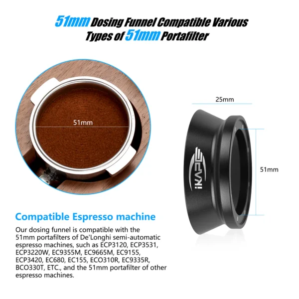 IKAPE V3 Espresso Magnetisk Funnel