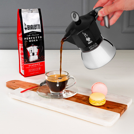 Bialetti New Moka Induction 4 koppar – Black