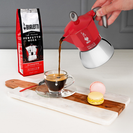 Bialetti New Moka Induction 4 koppar – Red