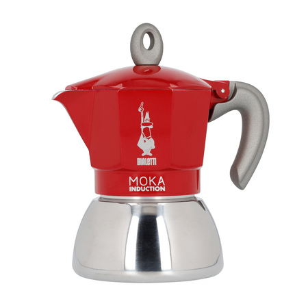 Bialetti New Moka Induction 4 koppar – Red
