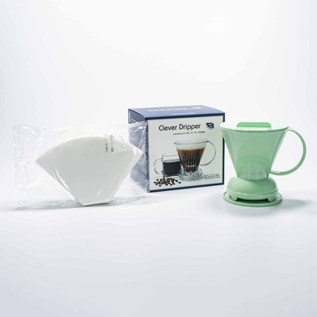 Clever Dripper - L 500ml Grön + 100 Filter